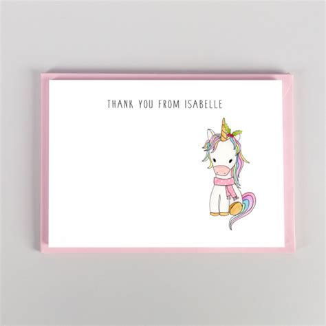 Unicorn Christmas Notecards - Christmas Thank You Cards - Just For ...