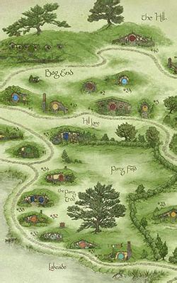 The Museum : The Hobbit: An Unexpected Journey : Map of Hobbiton