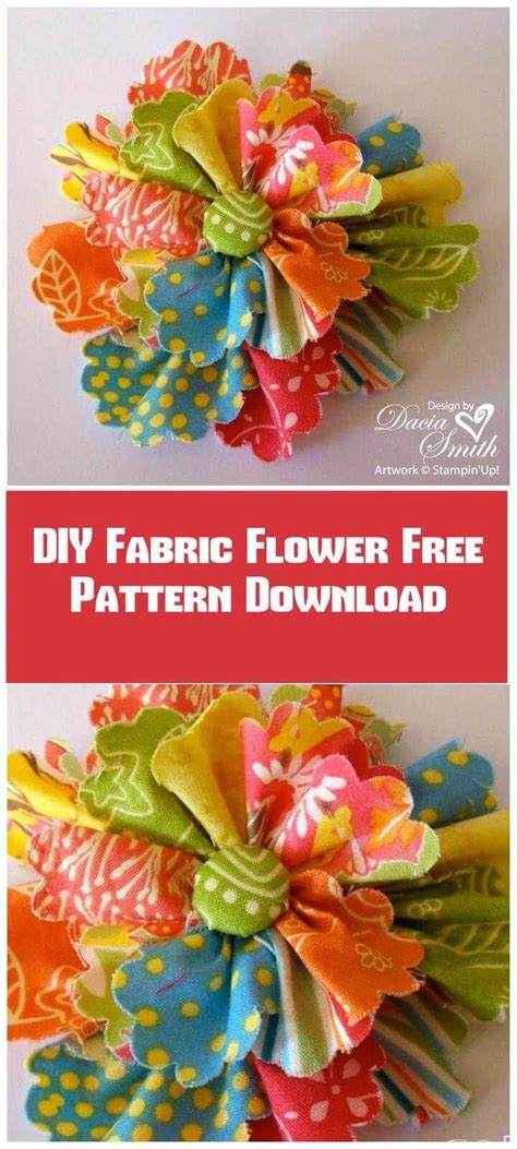 Diy and Craft | Fabric flowers diy, Fabric flowers, Flower fabric pattern