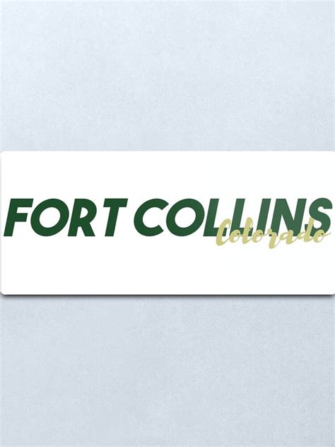 "Fort Collins Colorado State University" Metal Print by becca21 | Redbubble