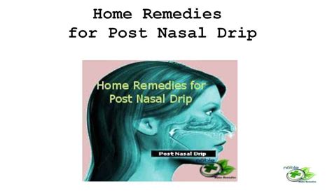 Home Remedies for Post Nasal Drip