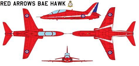 Red Arrows BAE HAWK by bagera3005 on DeviantArt