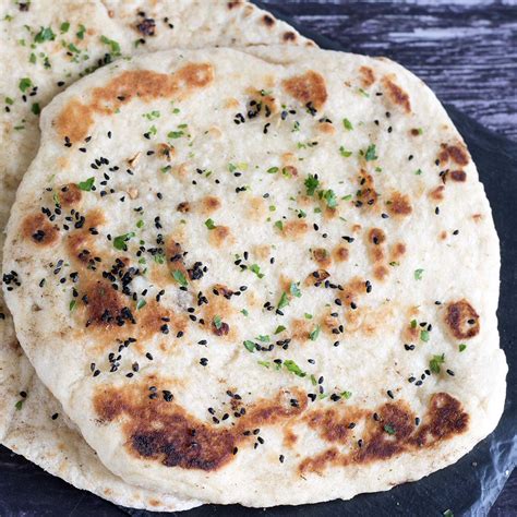 Homemade vegan naan bread with garlic oil | Cook Veggielicious