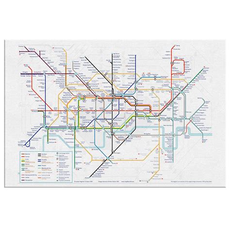 London Underground Map - Etsy