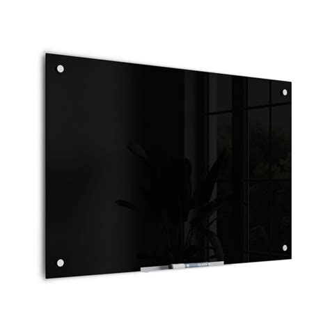 U Brands Black Glass Dry Erase Board, Frameless & Reviews | Wayfair