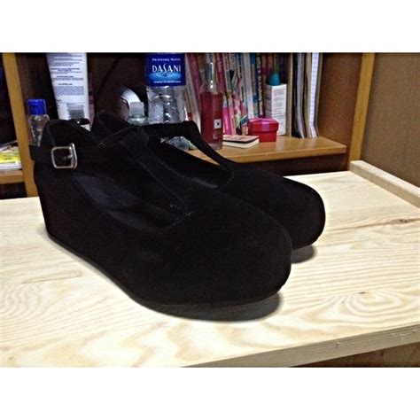 Black Mary Jane Wedges, Women's Fashion, Footwear, Flats on Carousell