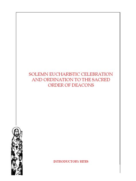 Ordination of Deacons | PDF | Eucharist | Sacraments