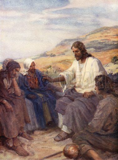 Jesus Teaching His Disciples, Matthew v, 1 stock image | Look and Learn