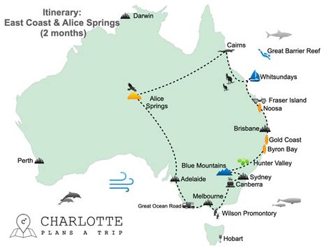 Itinerary East Coast Australia and Alice Springs in 2 months ...