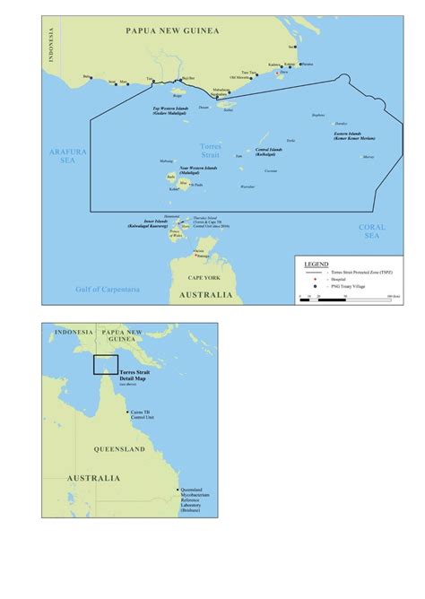 Map of A) the Torres Strait / Papua New Guinea cross-border region and... | Download Scientific ...