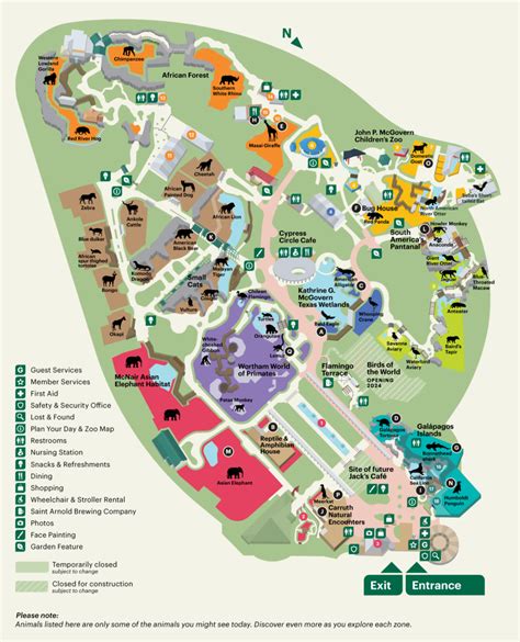 Zoo Map - The Houston Zoo