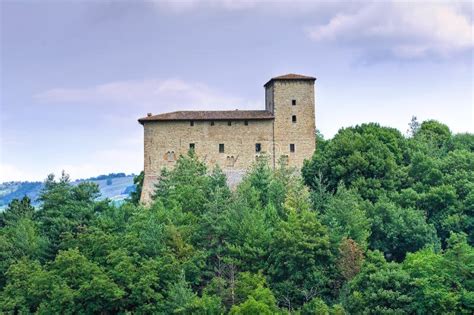 Historical Castle of Emilia-Romagna. Italy. Stock Image - Image of construction, blue: 23020153