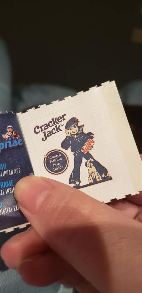 The prize in my Crackerjack was a sticker that says "Limited Edition Prize Inside". : r ...