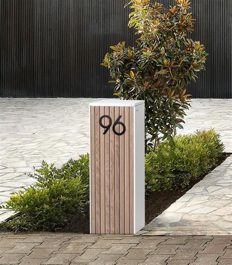 Freestanding Letterboxes - Modern Pillar Letterbox Designs | Letter box ...