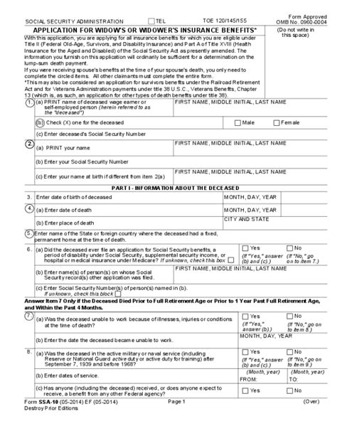 2024 Widow Pension Form - Fillable, Printable PDF & Forms | Handypdf