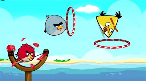 Angry Birds Slingshot Fun 2 - SHOOT BIRDS THOUGH THE RING SKILL GAME ...