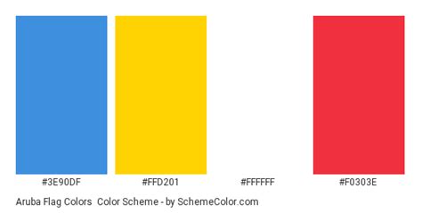 Aruba Flag Colors Color Scheme » Blue » SchemeColor.com