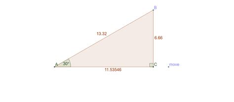 Trig Ratios and the 30 degree angle – GeoGebra