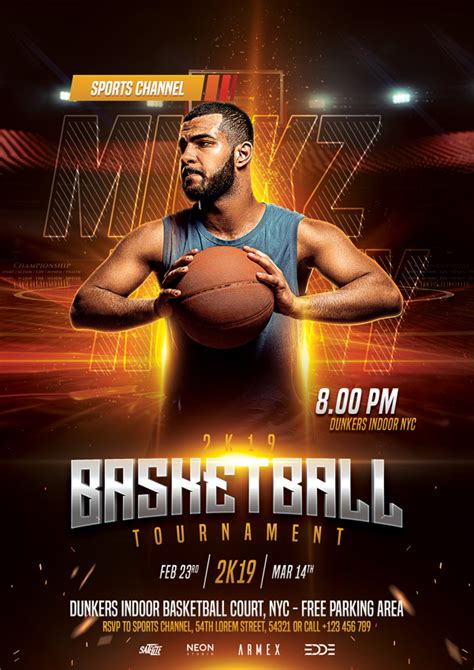 Basketball Flyer Template on Behance