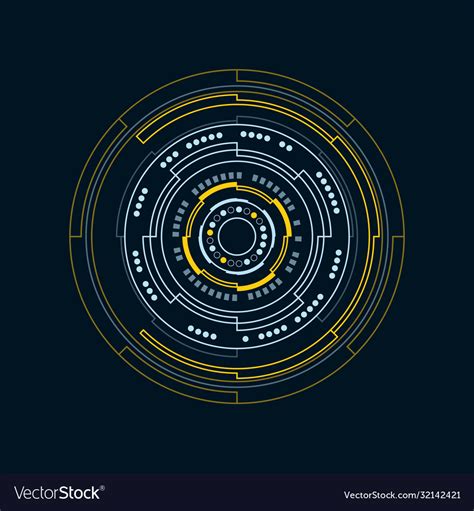 Futuristic user interface Royalty Free Vector Image