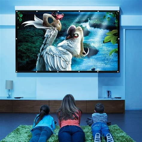 100'' 16:9 Portable Movie Screen Projector Screen Home Cinema Outdoor - Walmart.com - Walmart.com