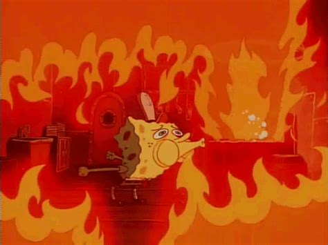 Scared On Fire GIF by SpongeBob SquarePants - Find & Share on GIPHY