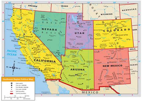 Southwest Region Map Printable | Printable Maps