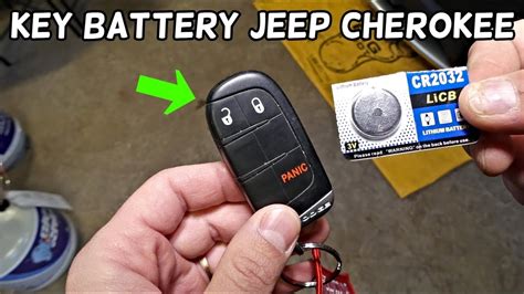 HOW TO REPLACE KEY FOB BATTERY ON JEEP CHEROKEE - YouTube