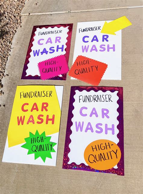 DIY Car Wash Signs - better-to-gather