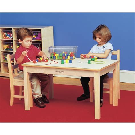 Childcraft Wood Rectangle Kids Writing Table