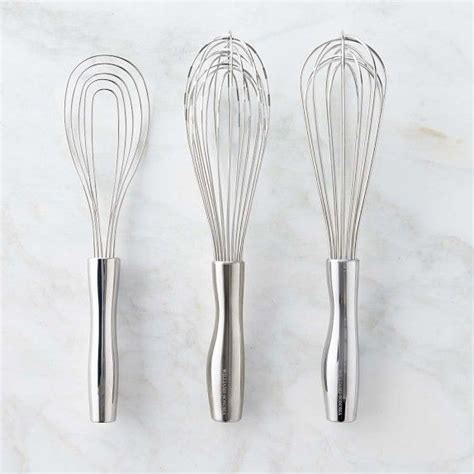 Signature Stainless Steel Whisks, Set of 3 | Williams sonoma, Stainless steel kitchen, Bbq tool set