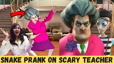 Scary Teacher 3D Prank Gameplay (I MADE her DANCE on my TUNES) - YouTube