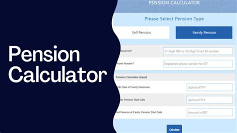 Pension Calculator অনলাইনে পেনশন হিসাব করুন সহজে - Chartered Journal