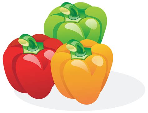 Multicolored Bell Peppers clipart. Free download transparent .PNG | Creazilla