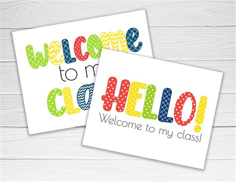 Welcome to My Class and Welcome to OUR Class Teacher Postcards / 2 ...