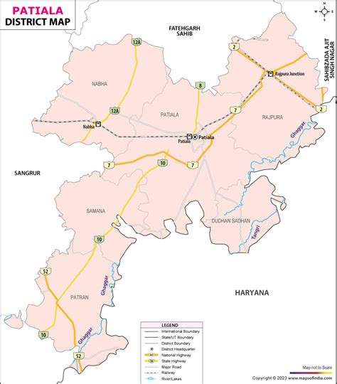 Patiala District Map