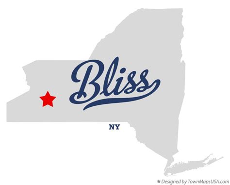 Map of Bliss, NY, New York