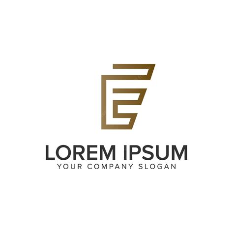 Premium Vector | Luxury line letter e minimalist logo design concept template