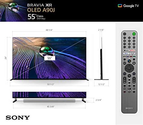 Sony A90J 55 Inch TV: BRAVIA XR OLED 4K Ultra HD Smart Google TV with ...