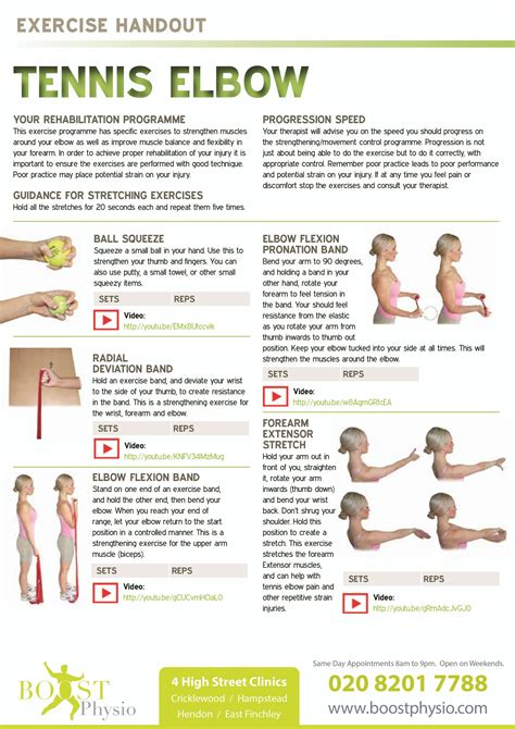 Tennis Elbow Exercises | Tennis Elbow Exercises - BOOST PHYSIO