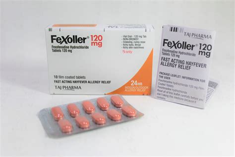 Fexofenadine Hydrochloride Tablets 120mg Tablets Manufacturers ...