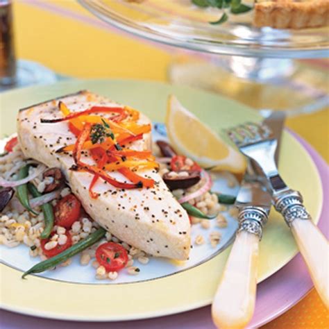 Broiled Swordfish à la Niçoise recipe | Epicurious.com