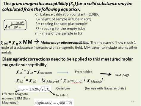 How to calculate effective magnetic moment from magnetic susceptibility ...