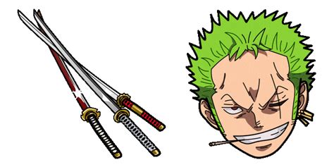 One Piece Roronoa Zoro & Swords Animated Cursor - Sweezy