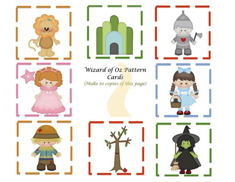 Preschool Printables: Wizard of Oz Mini Printable Printable Activities For Kids, Preschool ...