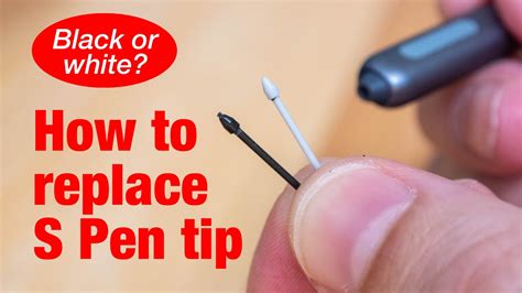 S Pen tip replacement – black vs white, knockoffs? - YouTube