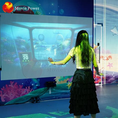 Amusement Park Entertainment Interactive 3d Hologram Floor Kids Game System