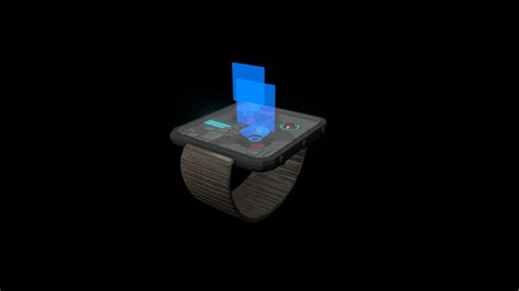 Hologram watch - 3D model by KarimFatatry [3b4655b] - Sketchfab