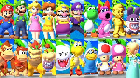 Mario Golf: World Tour HD - All Characters - YouTube