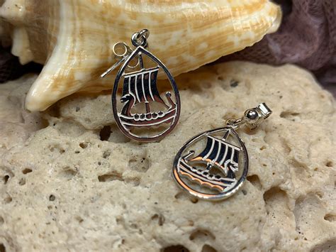 Viking Ship Earrings, Norse Jewelry, Viking Jewelry, Nordic Jewelry, Celtic Jewelry, Nautical ...